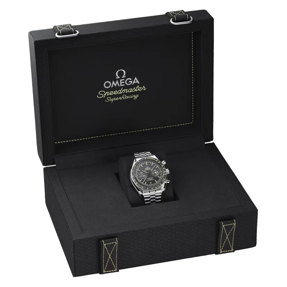 OMEGA Speedmaster Super Racing Chronograph 44.25mm Black Dial Steel Bracelet Watch image number 6