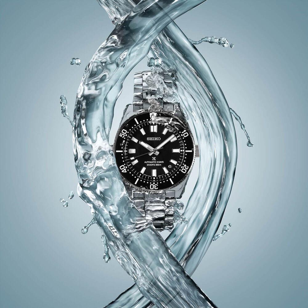 Seiko Prospex 1965 Revival Diver’s 40mm Cove Black Dial Steel Bracelet Watch image number 7