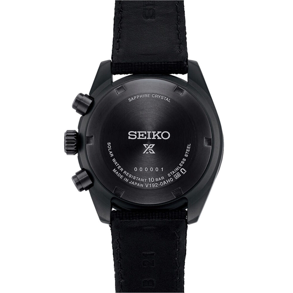 Seiko Prospex Black Series 'Night Vision' Solar Speedtimer Chronograph image number 2