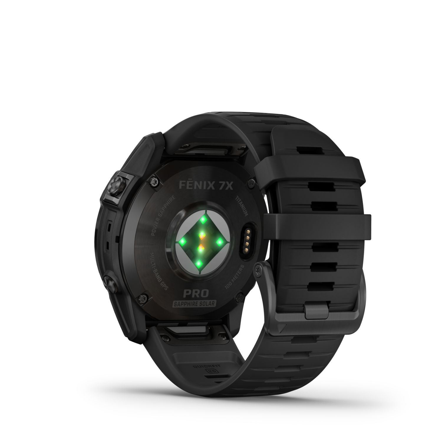 Garmin Fenix 7X Pro Sapphire Solar 51mm Carbon Grey DLC Titanium Case Black  Strap Watch