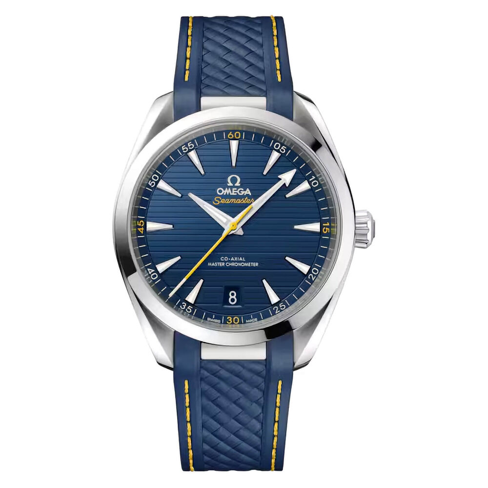 OMEGA Seamaster Aqua Terra 150M 41mm Blue Dial Rubber Strap Watch