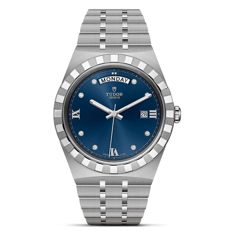 TUDOR Royal 41mm Blue Diamond Dial Day/Date Bracelet Watch