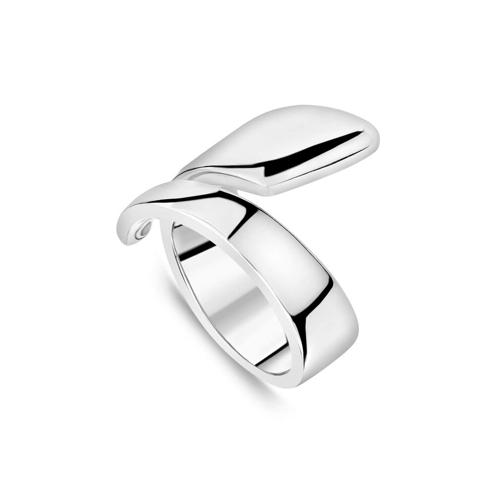 Sterling Silver Open Flat Wrap Ring image number 0