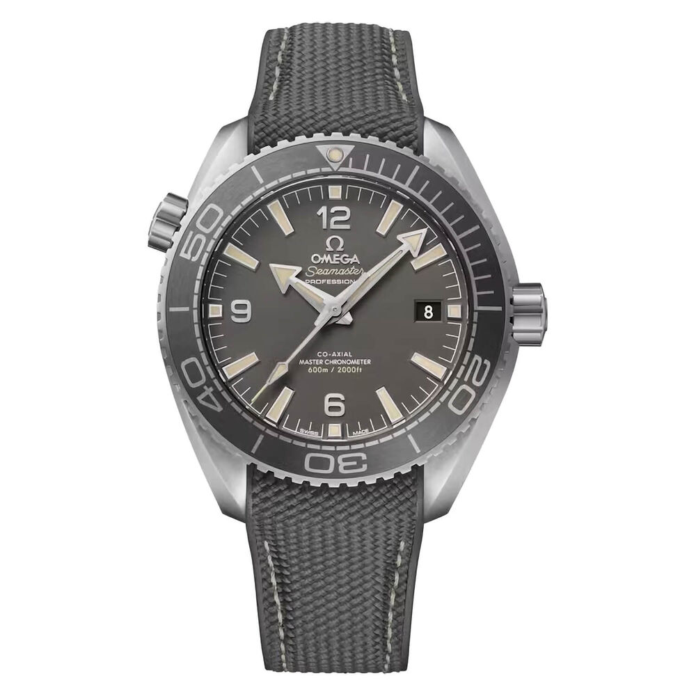 OMEGA Seamaster Planet Ocean 600M 43.5mm Grey Dial Rubber Strap Watch