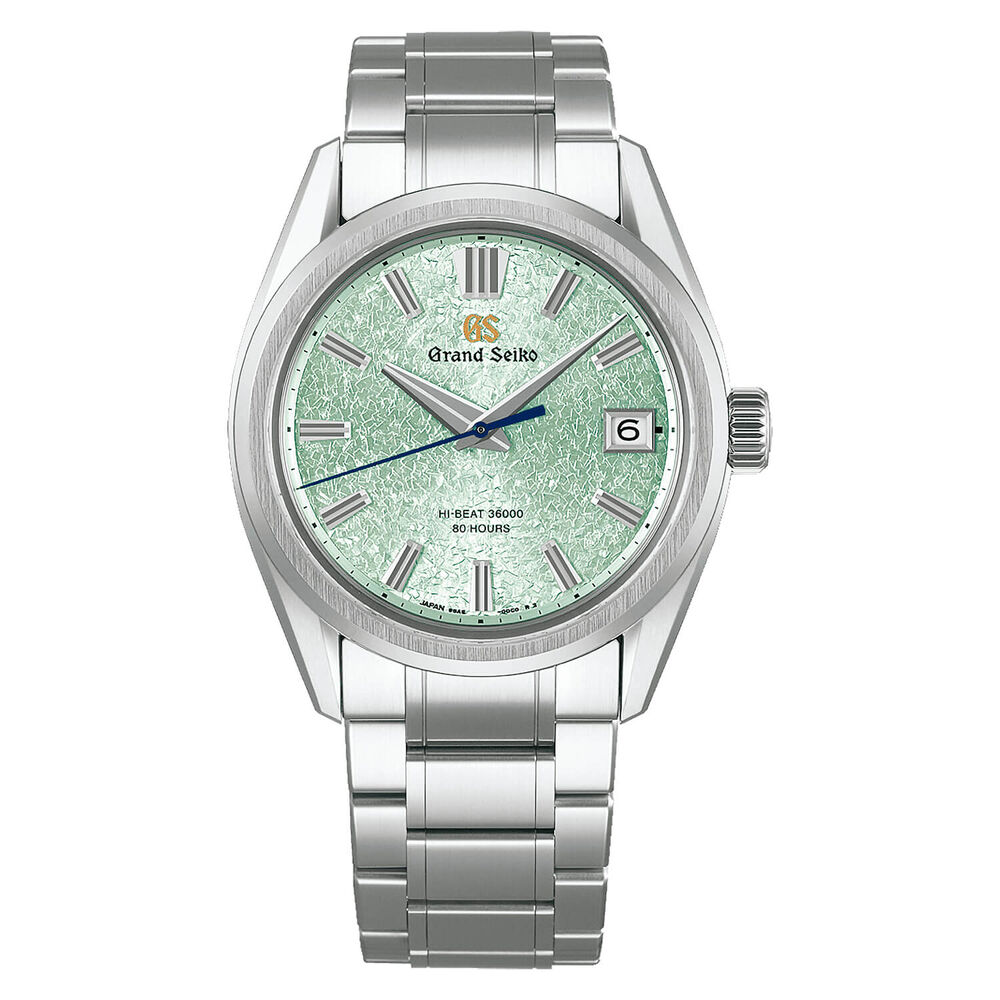 Grand Seiko ‘Genbi Valley’ Hi-Beat Limited Edition 40mm Green Dial Steel Bracelet Watch image number 0