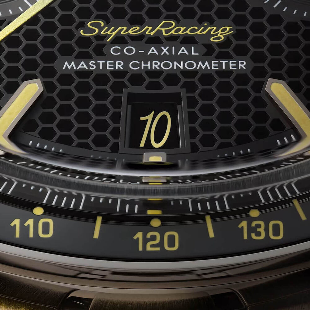 OMEGA Speedmaster Super Racing Chronograph 44.25mm Black Dial Steel Bracelet Watch image number 4