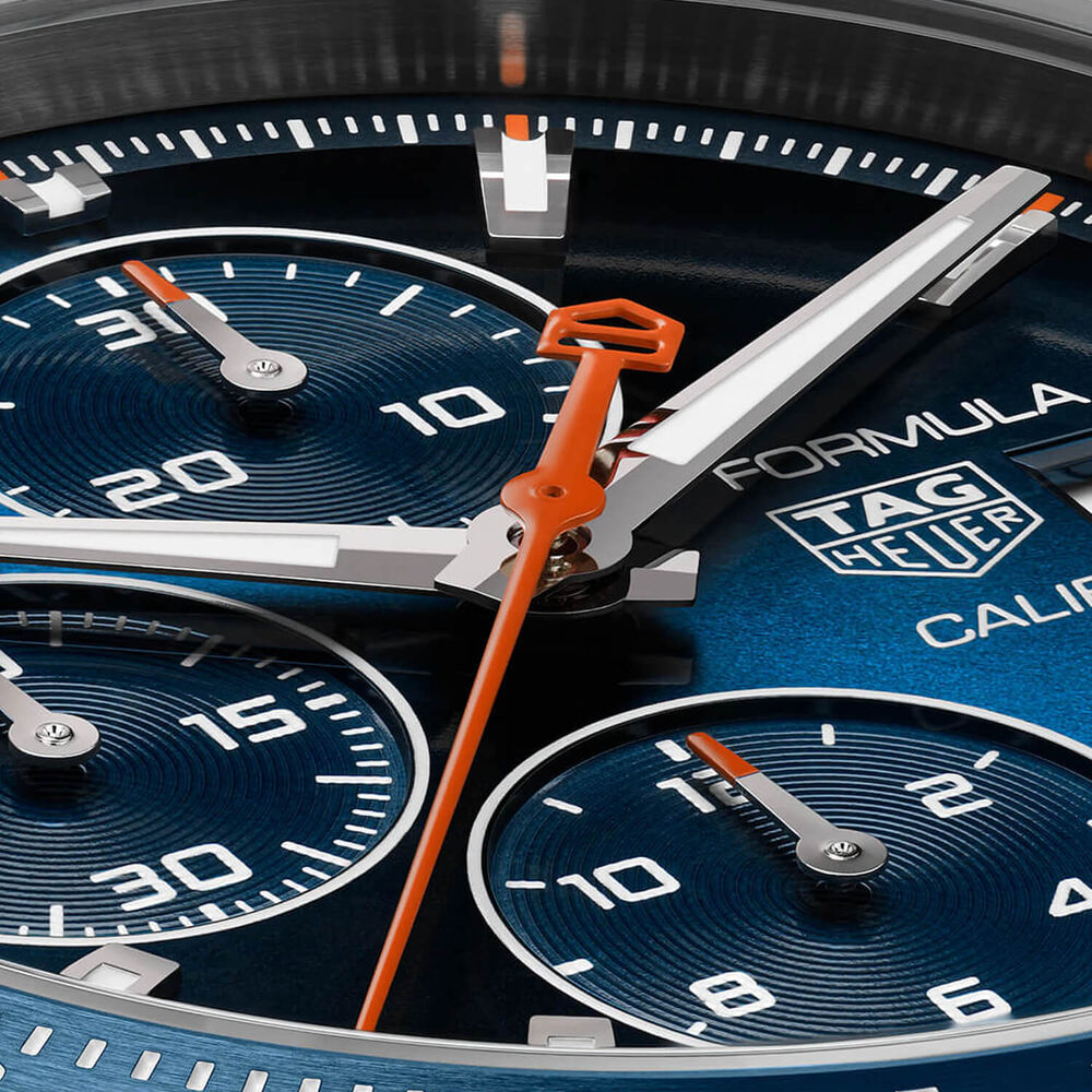 TAG Heuer Formula 1 Chronograph 44mm Blue Dial Steel Bracelet Watch image number 2