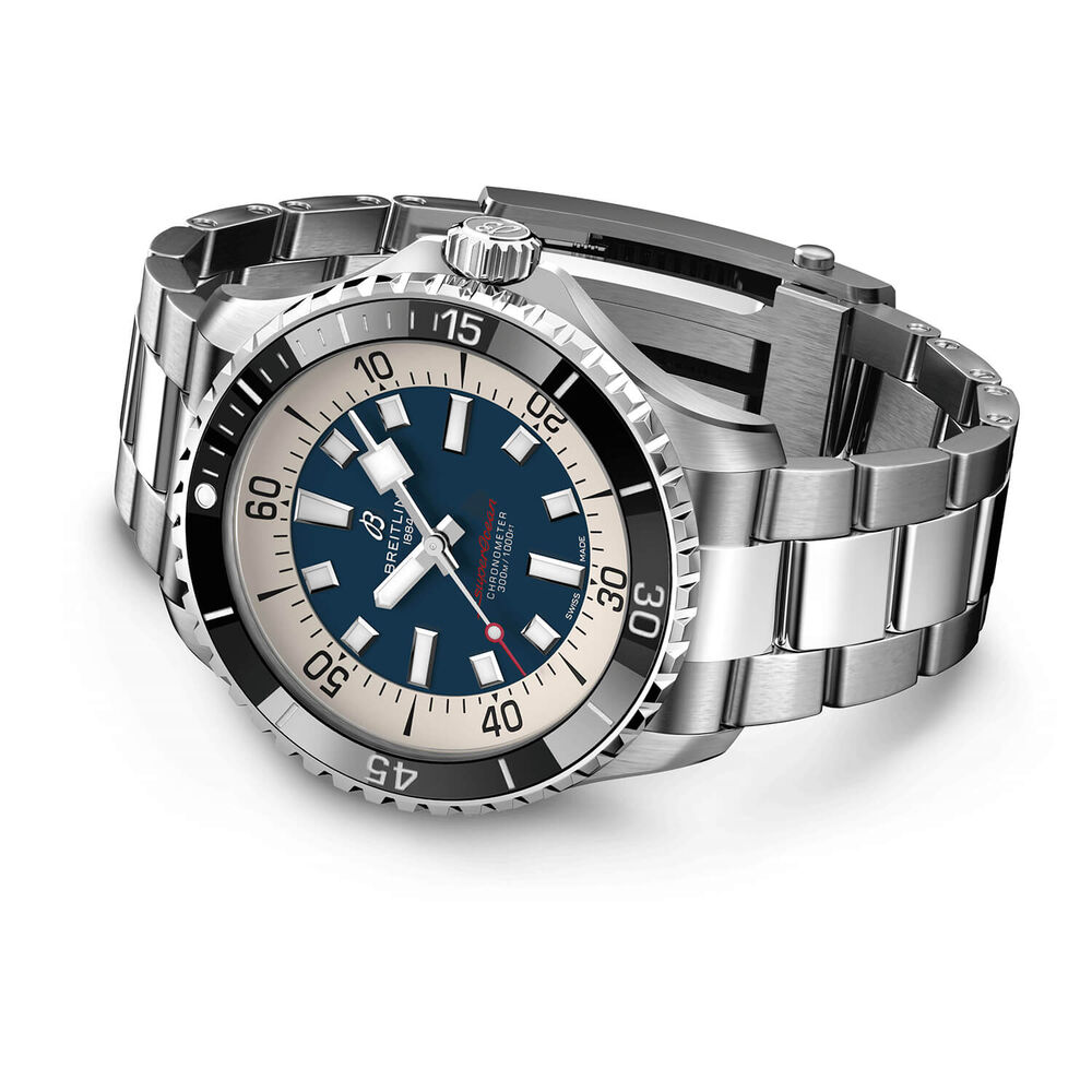 Breitling Superocean 44mm Blue Dial Bracelet Watch image number 2