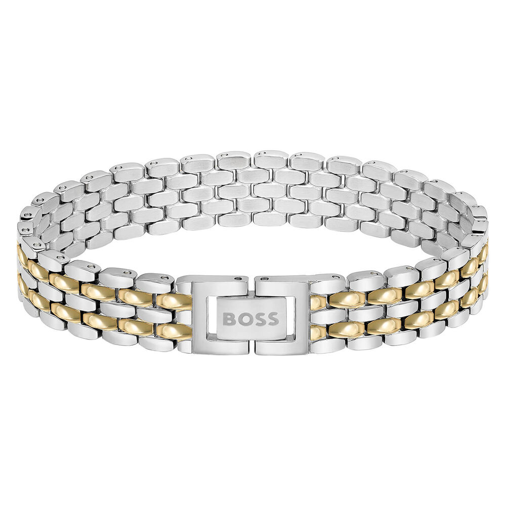 BOSS Isla Two Toned IP Multi-Link Bracelet image number 0