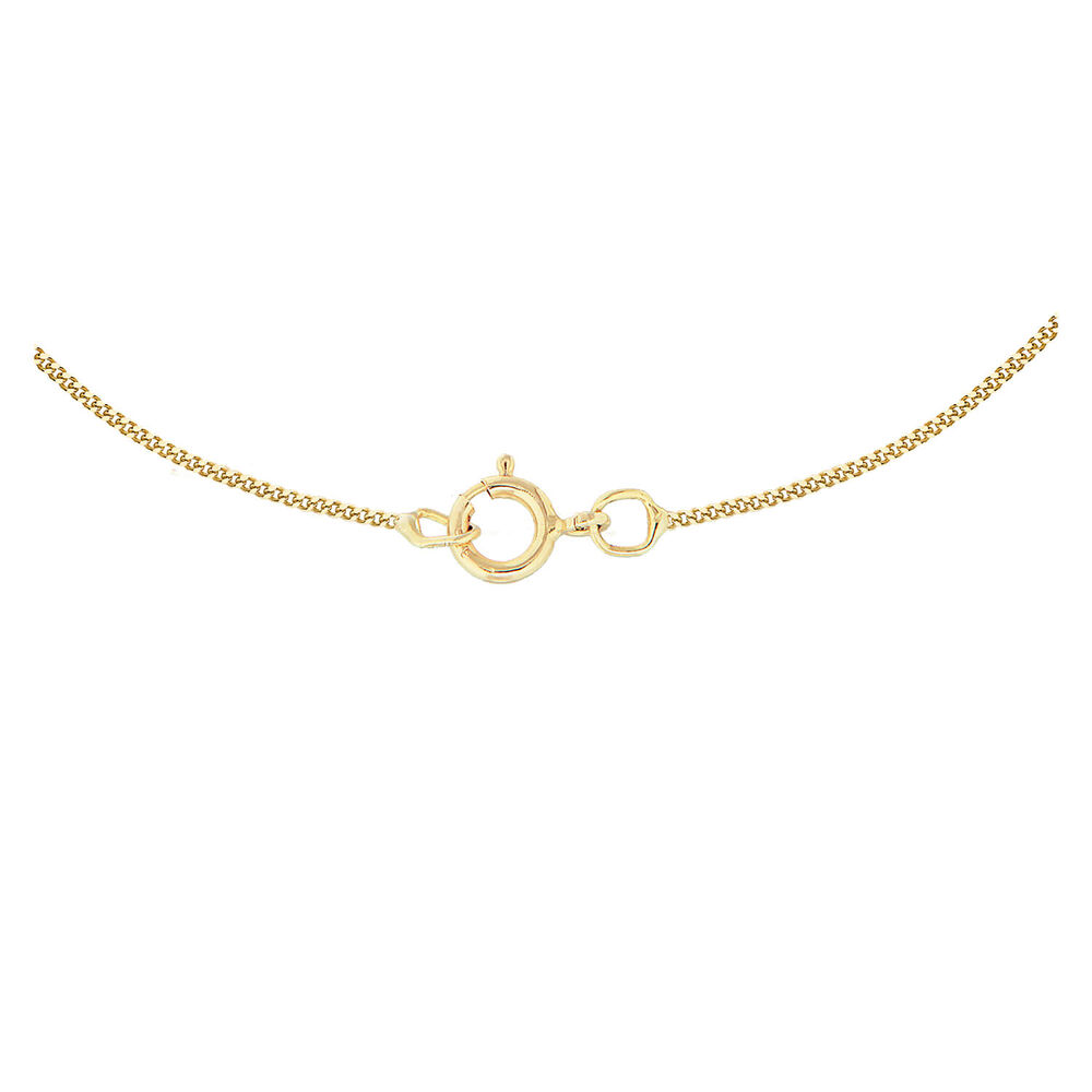 9ct Yellow Gold Plain Initial Q Pendant (Special Order) (Chain Included) image number 2