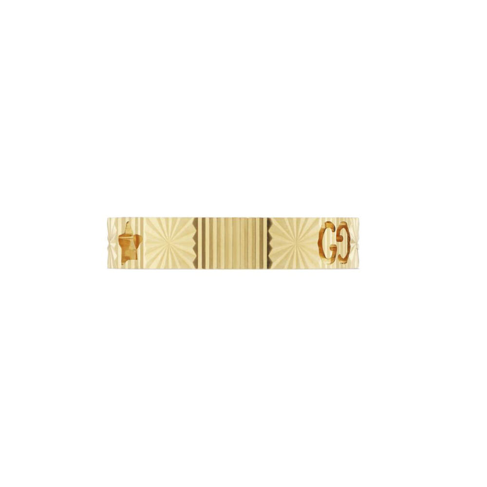 Gucci Icon 4mm Yellow Gold Ring (Size 13) image number 3