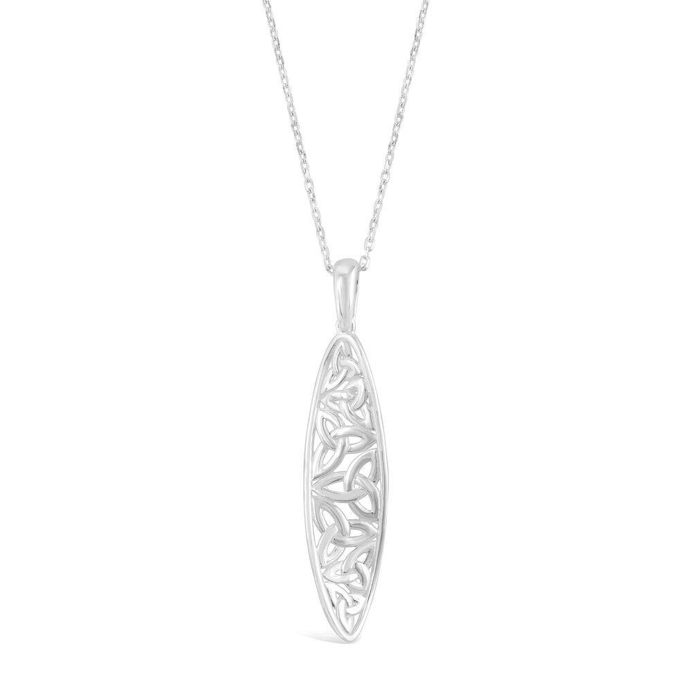 Celtic Sterling Silver Trinity Knot Pendant image number 0