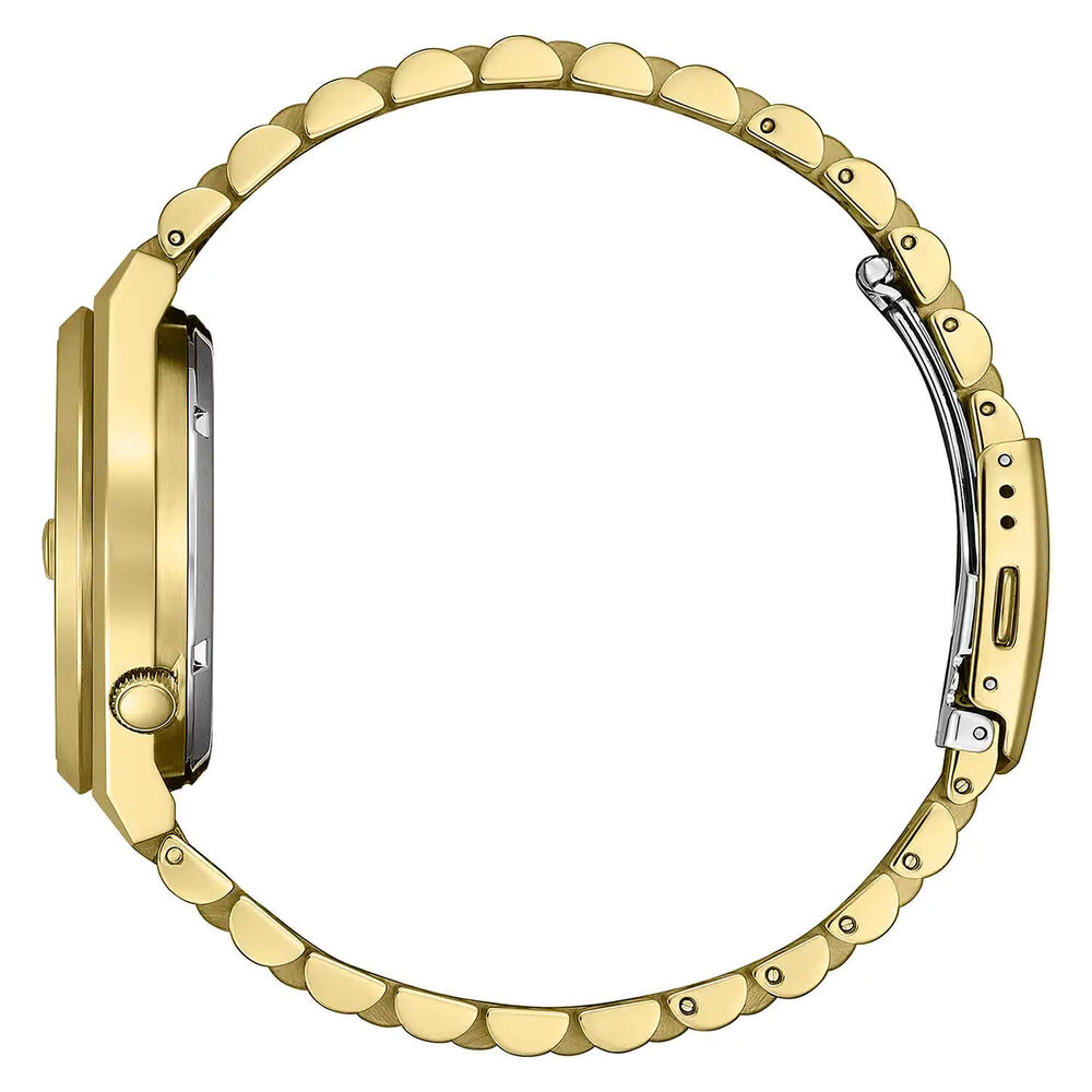 Citizen Tsuyosa 40mm Green Dial Yellow Gold Tone Steel Bracelet Watch
