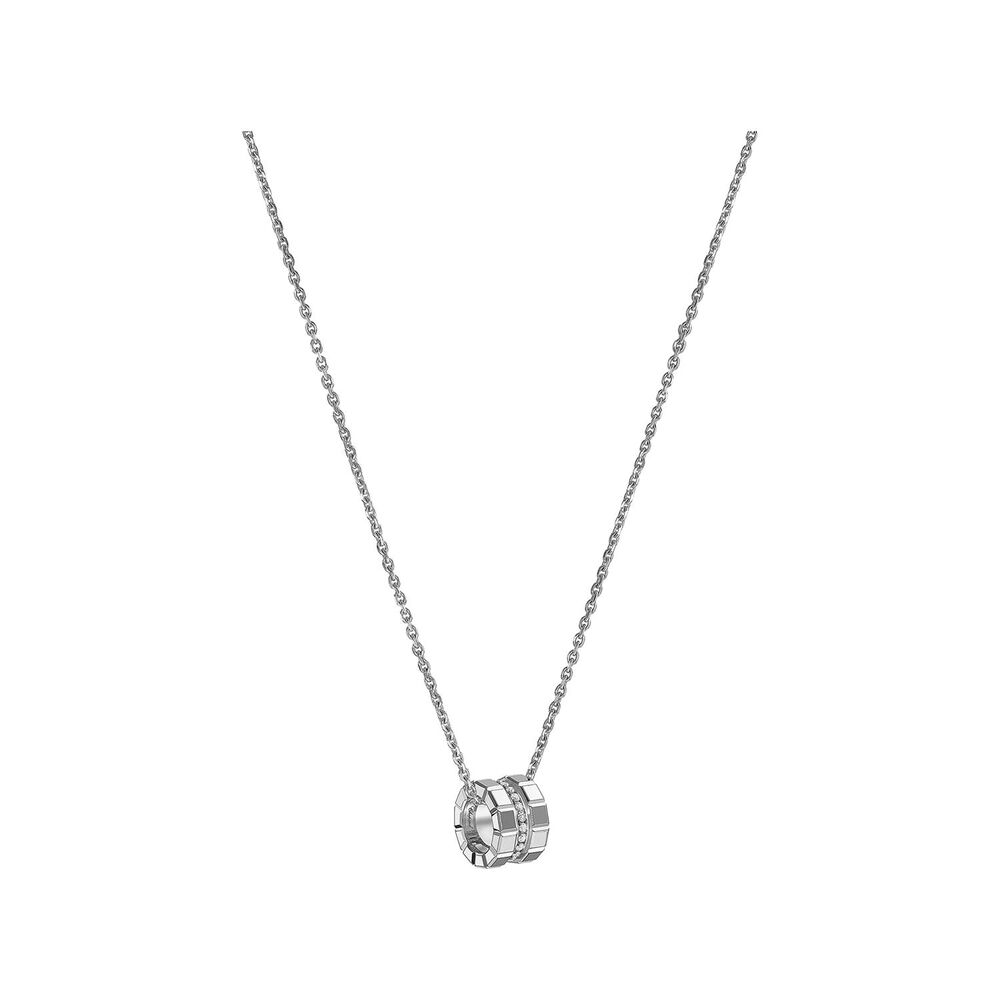 Chopard Ice Cube 18ct White Gold 0.14ct Diamond Pendant (Chain Included) image number 1