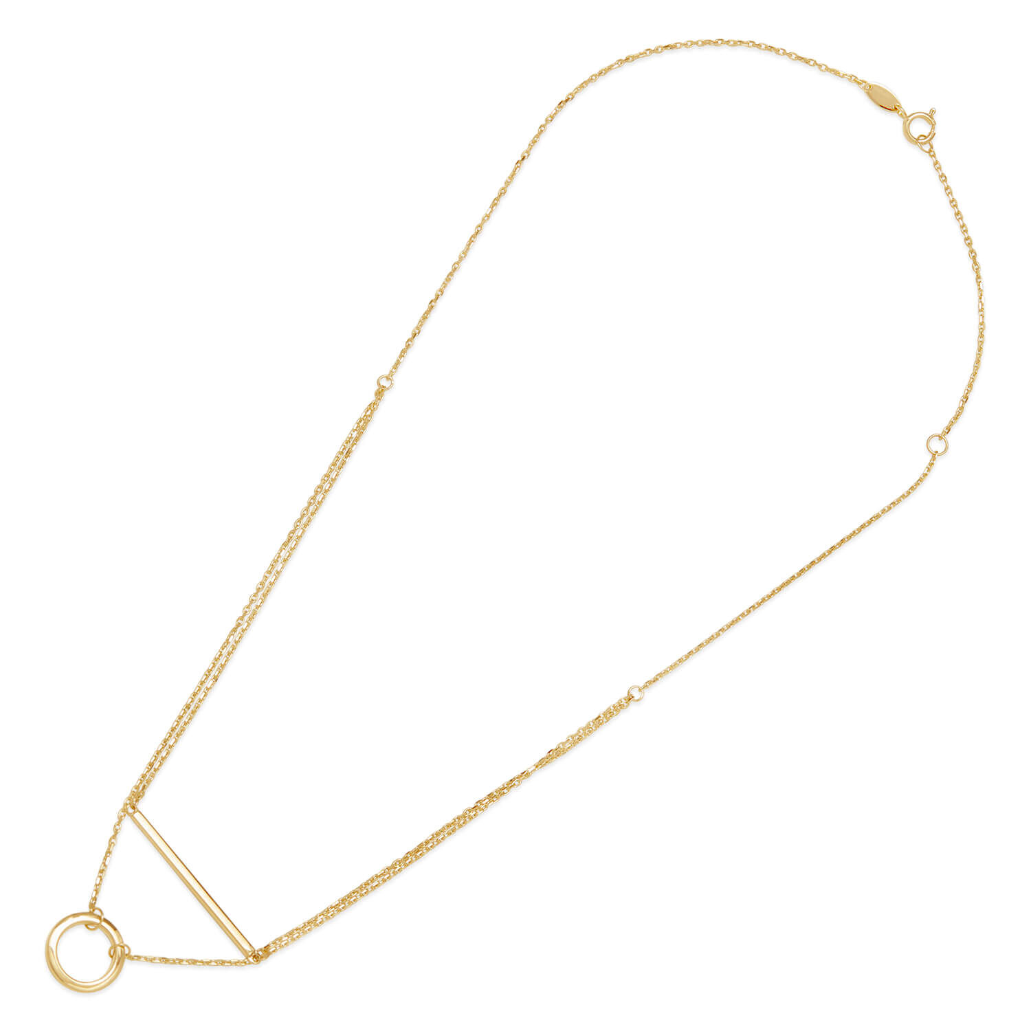9ct Gold Spiga Layering Necklace – Wild Fawn Jewellery