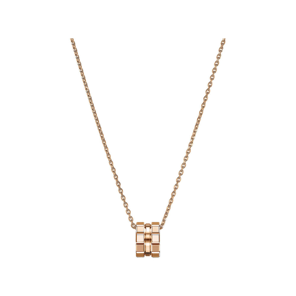 Chopard Ice Cube 18ct Rose Gold Pendant (Chain Included)