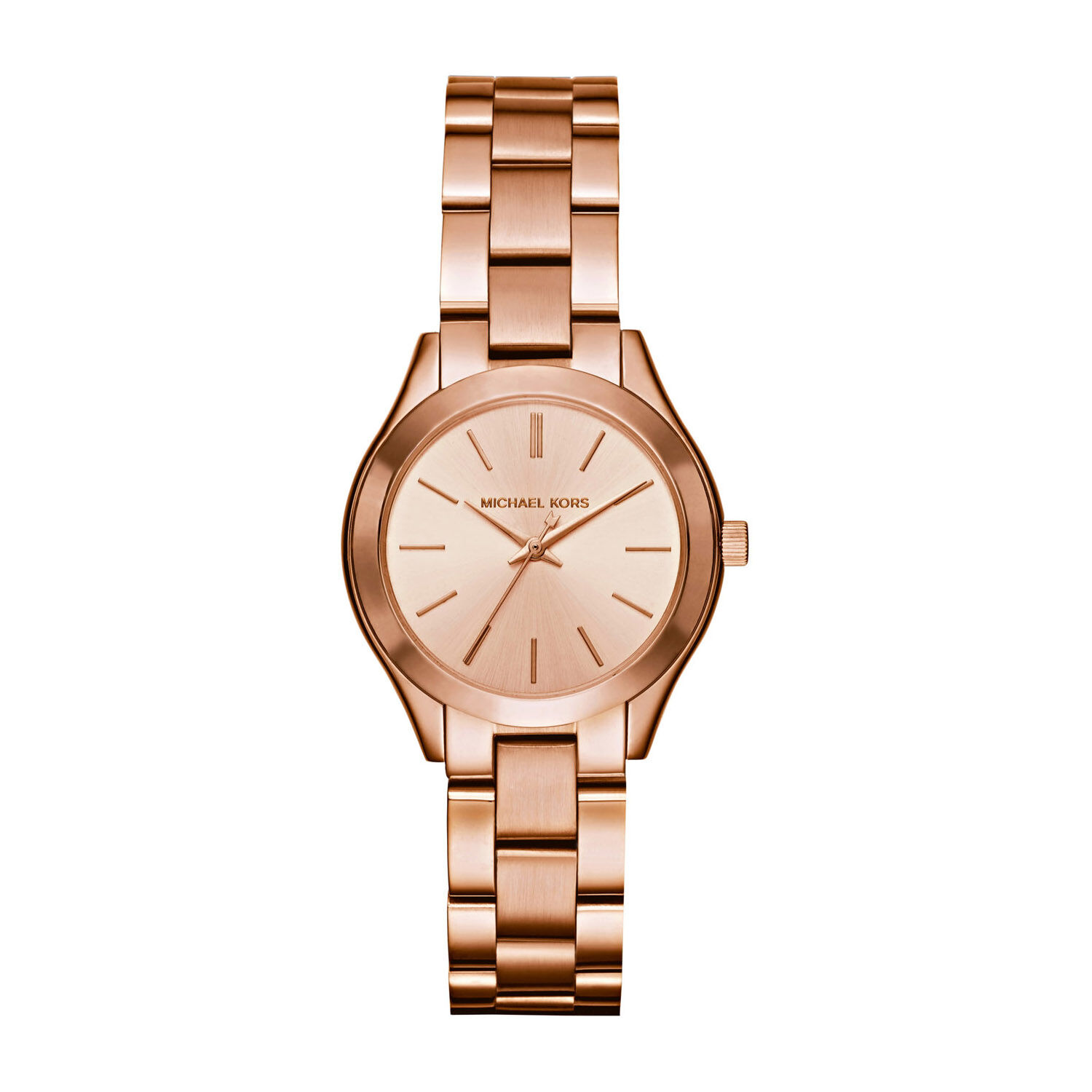 mk3513 michael kors slim runway ladies rose gold tone watch 18 15 1 5253 img1