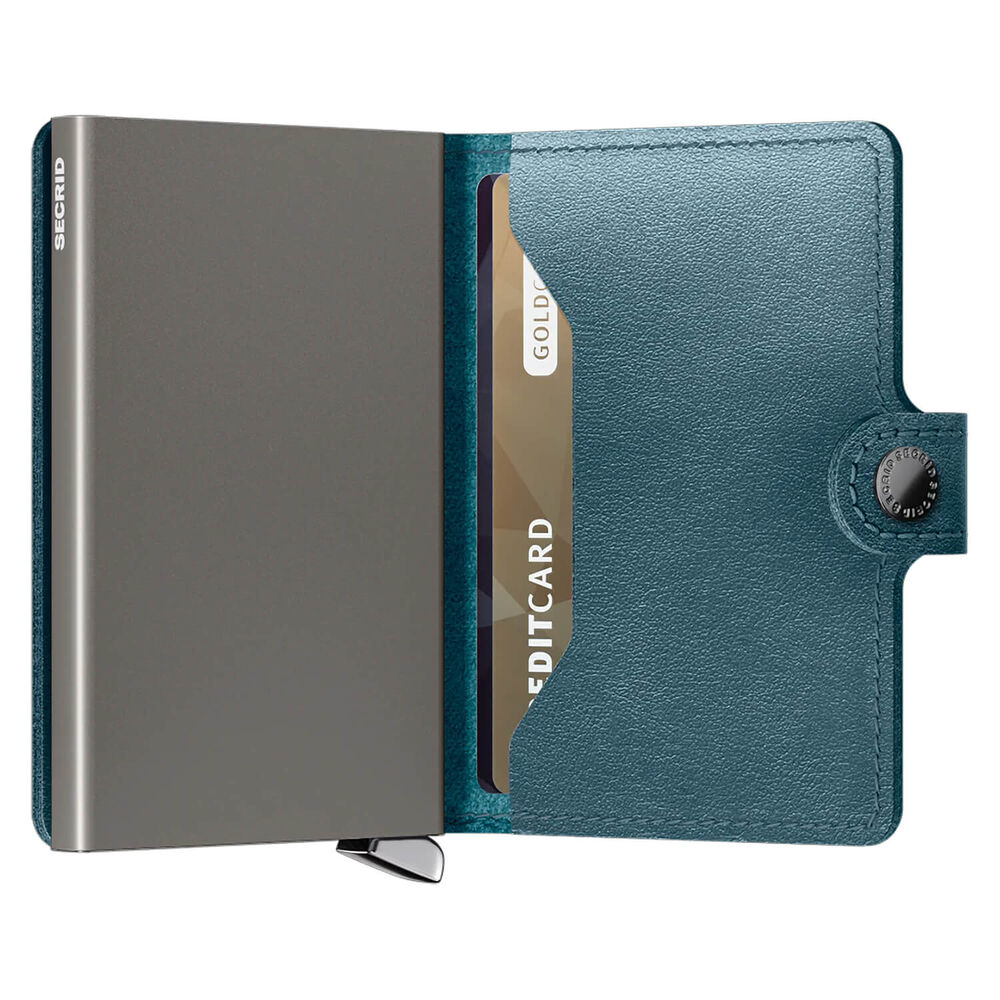 Secrid Dusk Teal Blue Vegetable Tanned Miniwallet image number 2