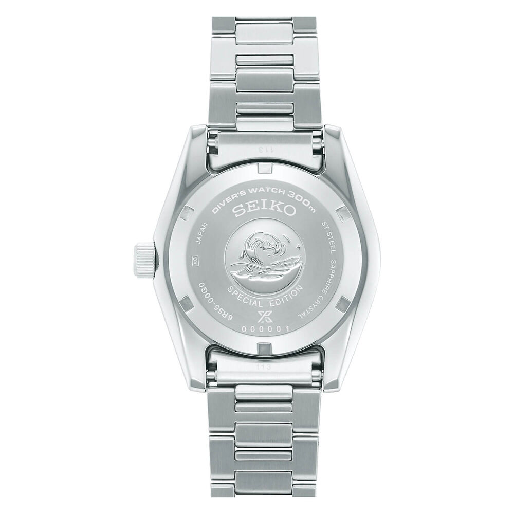 Seiko Prospex 1965 Revival Diver’s 40mm Tide Grey Dial Steel Bracelet Watch image number 10