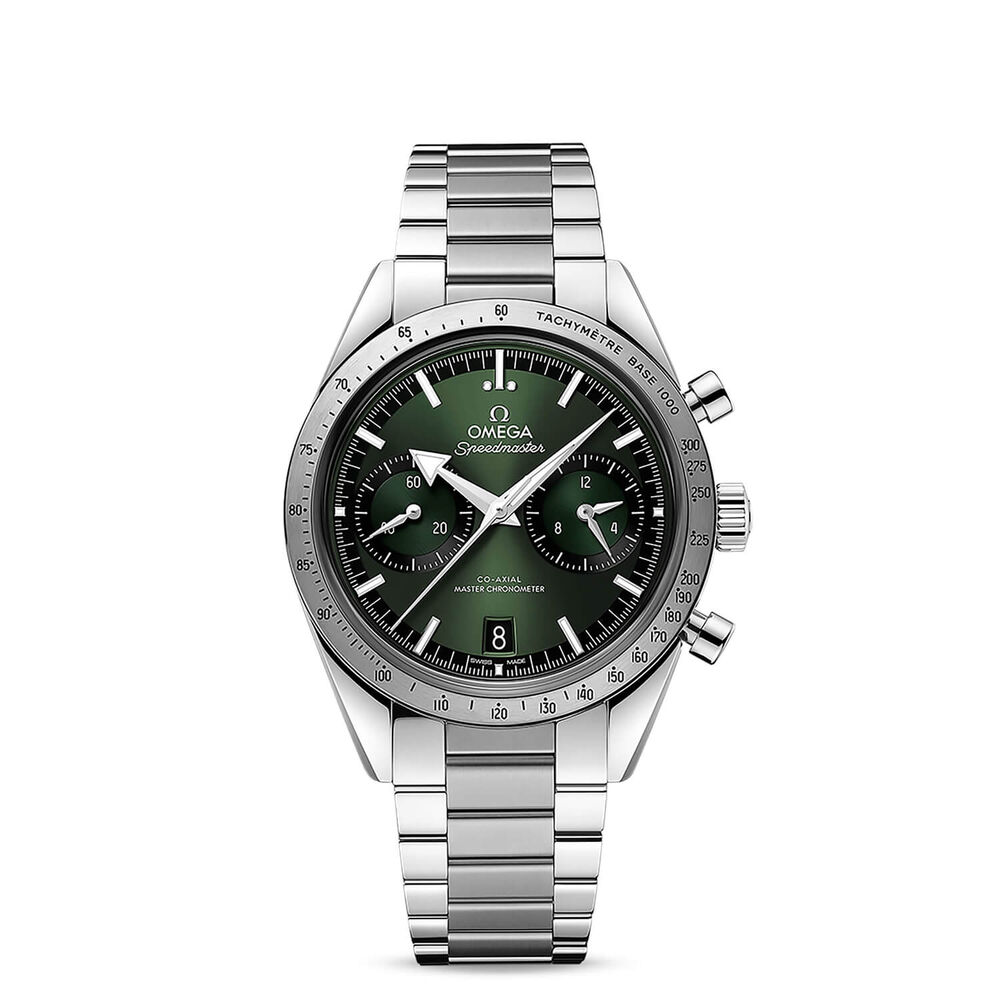 OMEGA Speedmaster '57 Co-Axial Master Chronometer Chronograph 40.5mm Green Dial Bracelet Watch