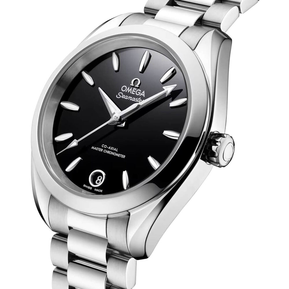 OMEGA Seamaster Aqua Terra 150M 34mm Black Dial Steel Bracelet Watch