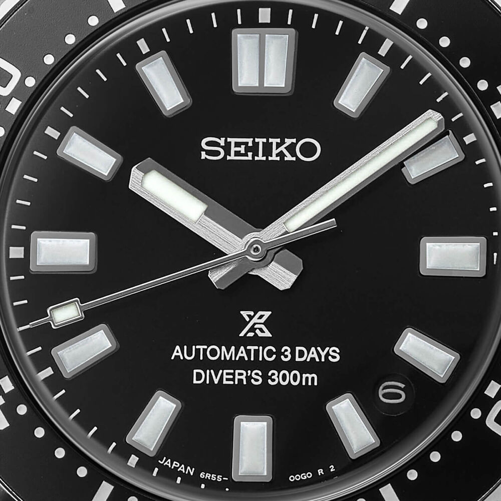 Seiko Prospex 1965 Revival Diver’s 40mm Cove Black Dial Steel Bracelet Watch image number 2