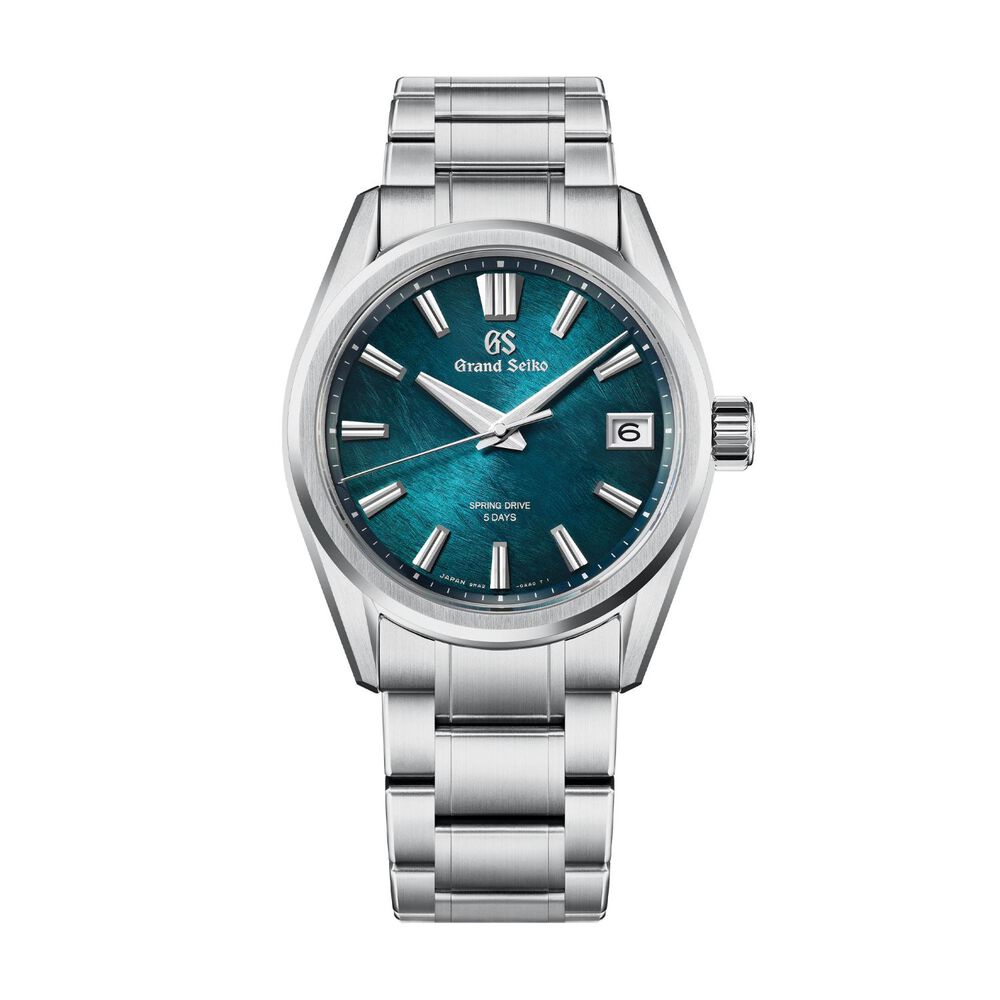 Grand Seiko Evolution 9 'Atera Valley' Spring Drive 40mm Green Dial Titanium Bracelet Watch