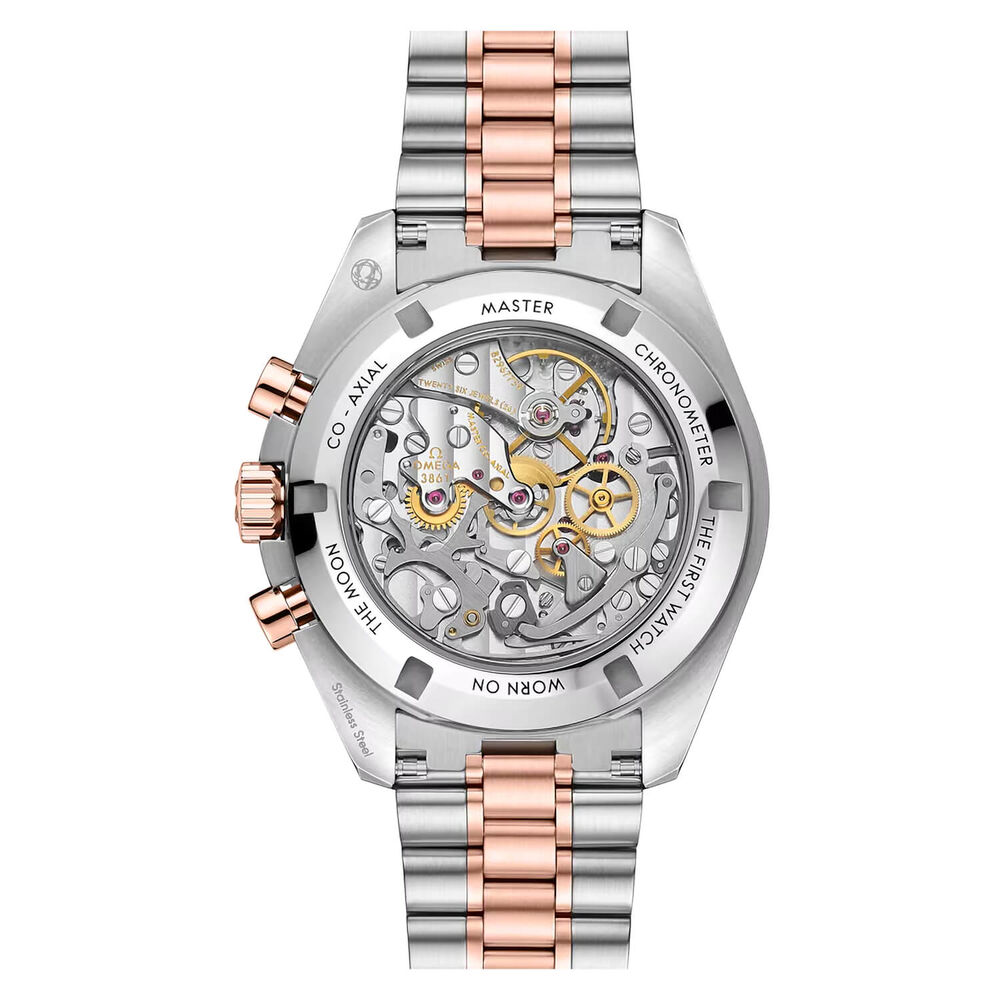 OMEGA Speemaster Moonwatch Professional 42mm Pink Dial Steel & Sedna™ Gold Bracelet Watch image number 4