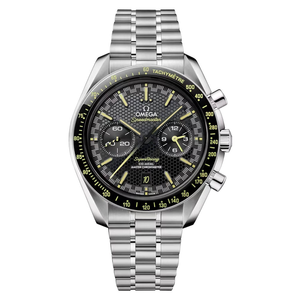 OMEGA Speedmaster Super Racing Chronograph 44.25mm Black Dial Steel Bracelet Watch