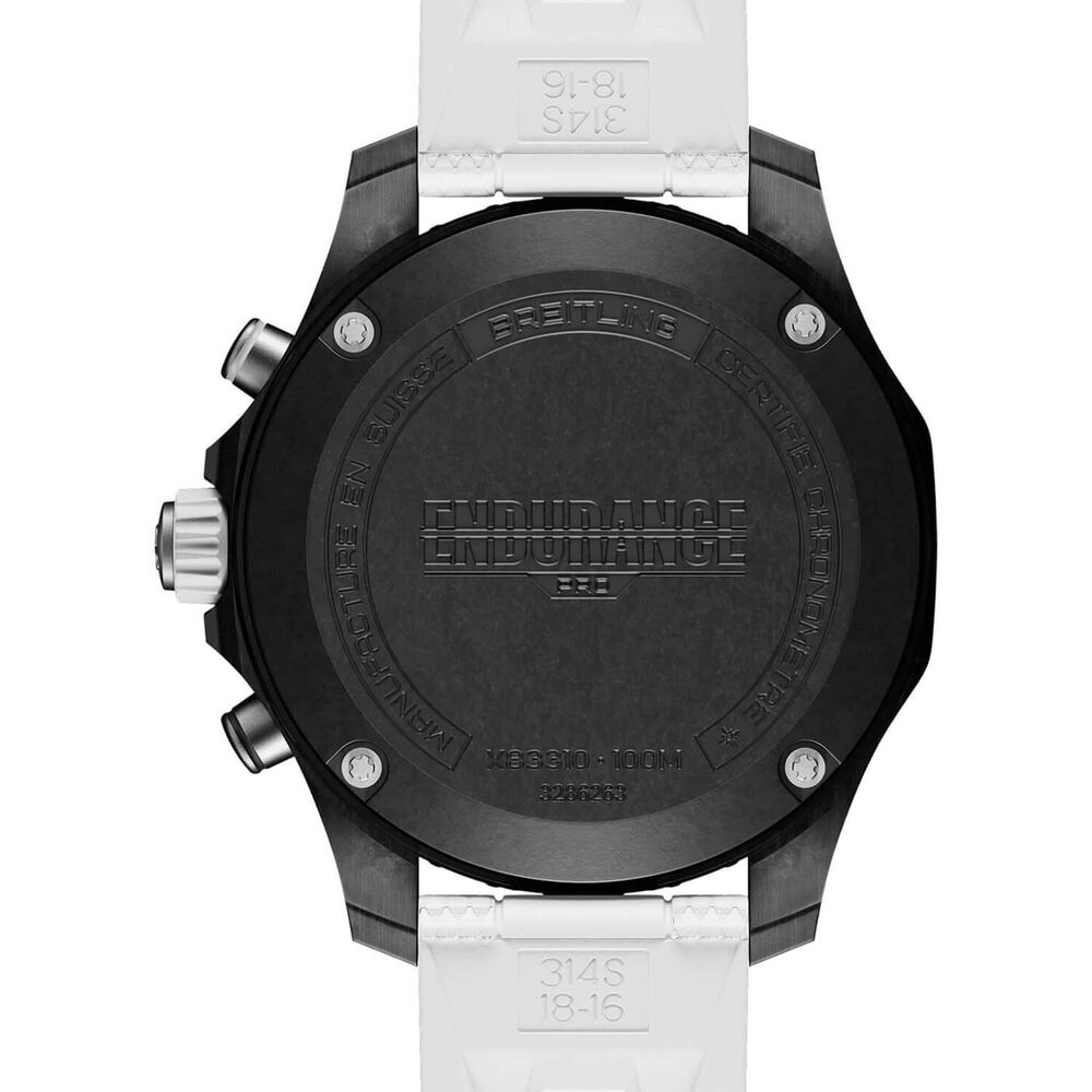 Breitling Professional Endurance Pro 38mm Black Dial White Rubber Strap Watch image number 3