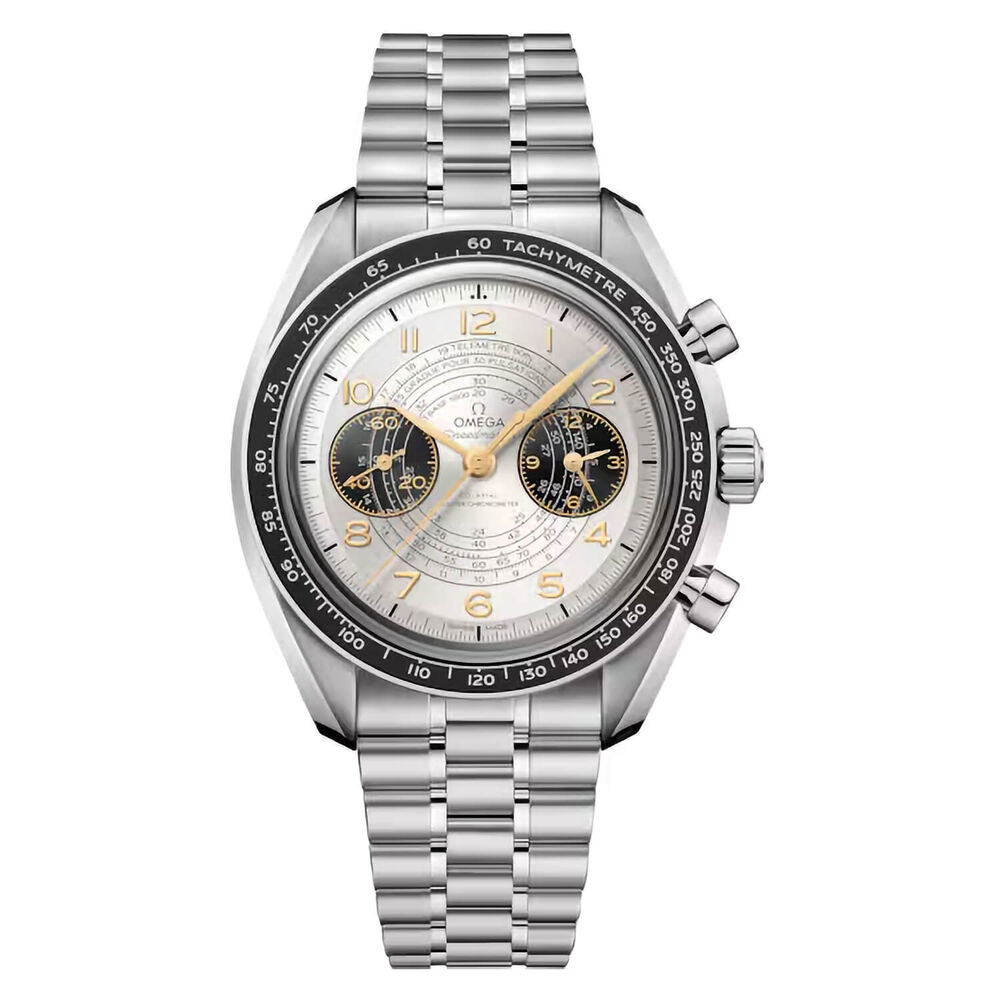 OMEGA Speedmaster Chronoscope Paris 2024 43mm Silver Dial Steel Bracelet Watch image number 0