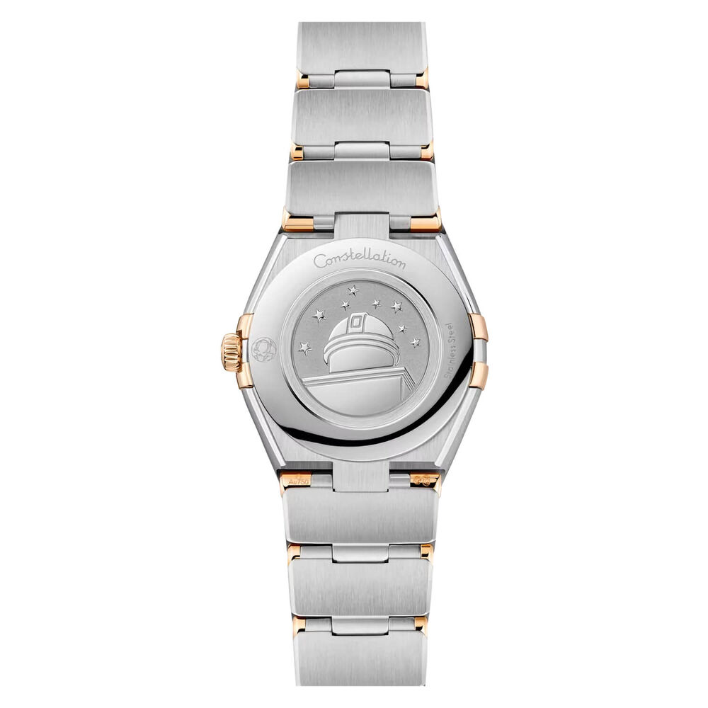 OMEGA Constellation Meteorite 25mm Grey Dial Diamond Dots Steel & Yellow Gold Bracelet Watch