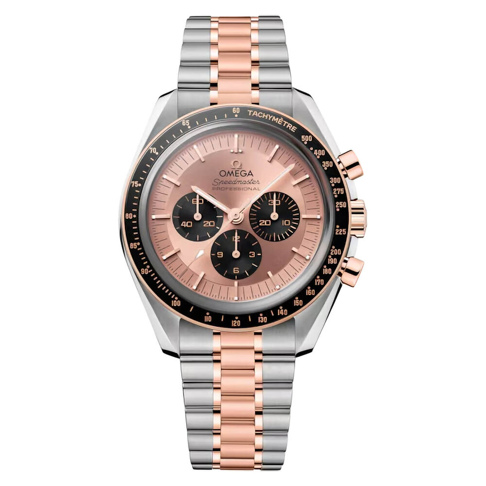 OMEGA Speemaster Moonwatch Professional 42mm Pink Dial Steel & Sedna™ Gold Bracelet Watch image number 0