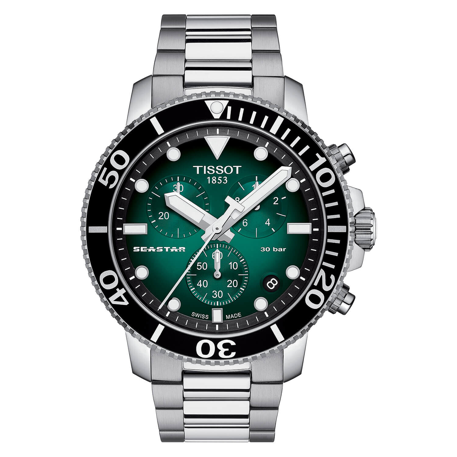 Tissot PRX 35mm Unisex Watch T137.210.11.081.00 Green Dial Steel Bracelet