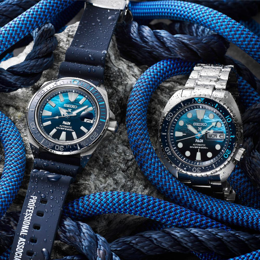 Seiko Prospex Great Blue King Turtle Scuba PADI Special Edition Watch image number 6