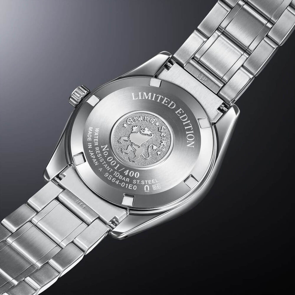 Grand Seiko Mount Iwate – Autumn Dusk European Limited Edition 36.5mm Green Dial Bracelet Watch image number 4
