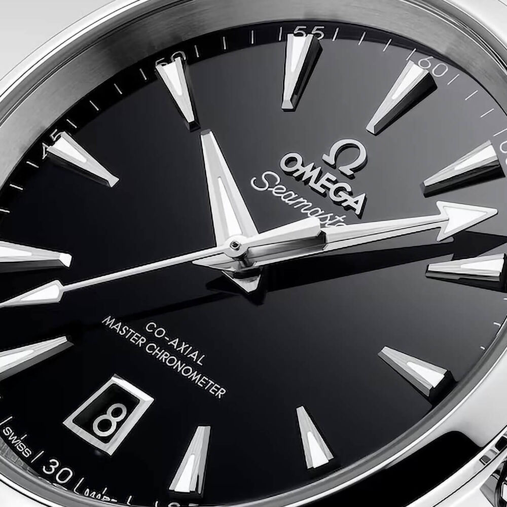 OMEGA Seamaster Aqua Terra 150M 38mm Black Dial Steel Bracelet Watch image number 2