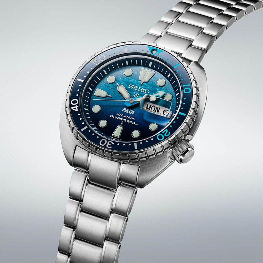 Seiko Prospex Great Blue King Turtle Scuba PADI Special Edition Watch image number 3