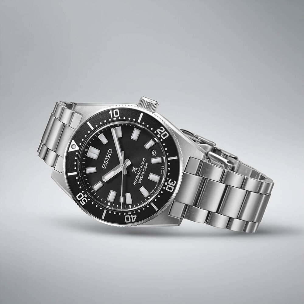 Seiko Prospex 1965 Revival Diver’s 40mm Cove Black Dial Steel Bracelet Watch image number 4