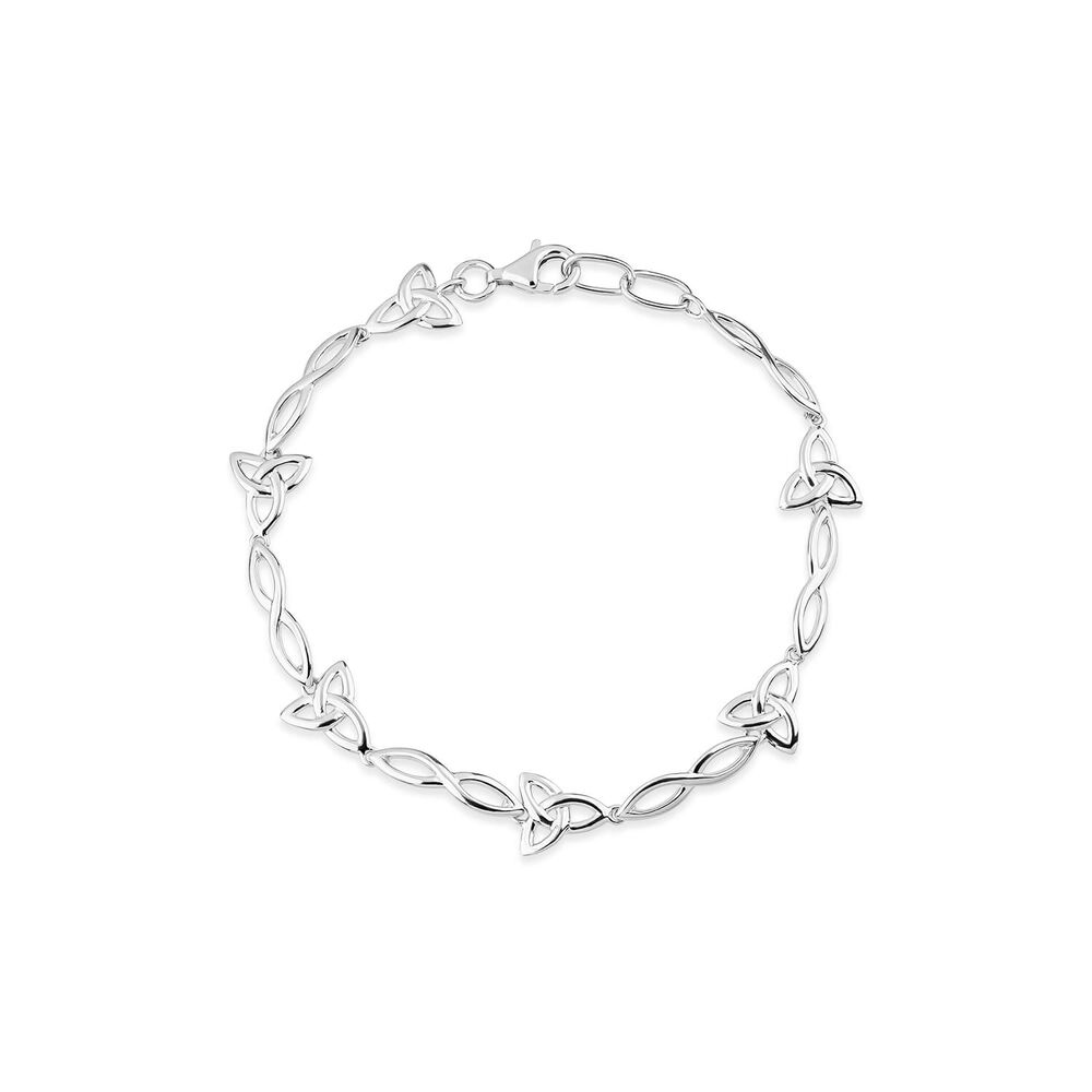 Silver Trinity Knot Bracelet image number 0