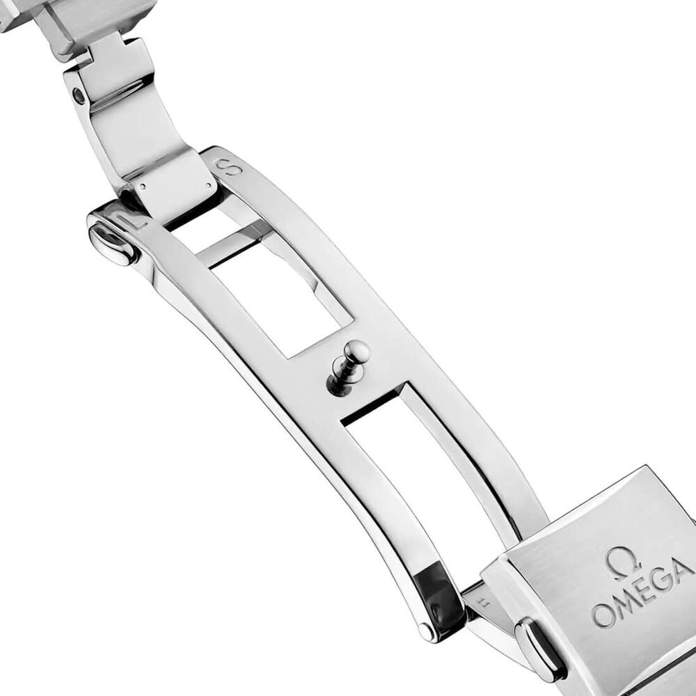 OMEGA Constellation Meteorite 25mm Lavender Dial Diamond Dots Steel Bracelet Watch image number 3