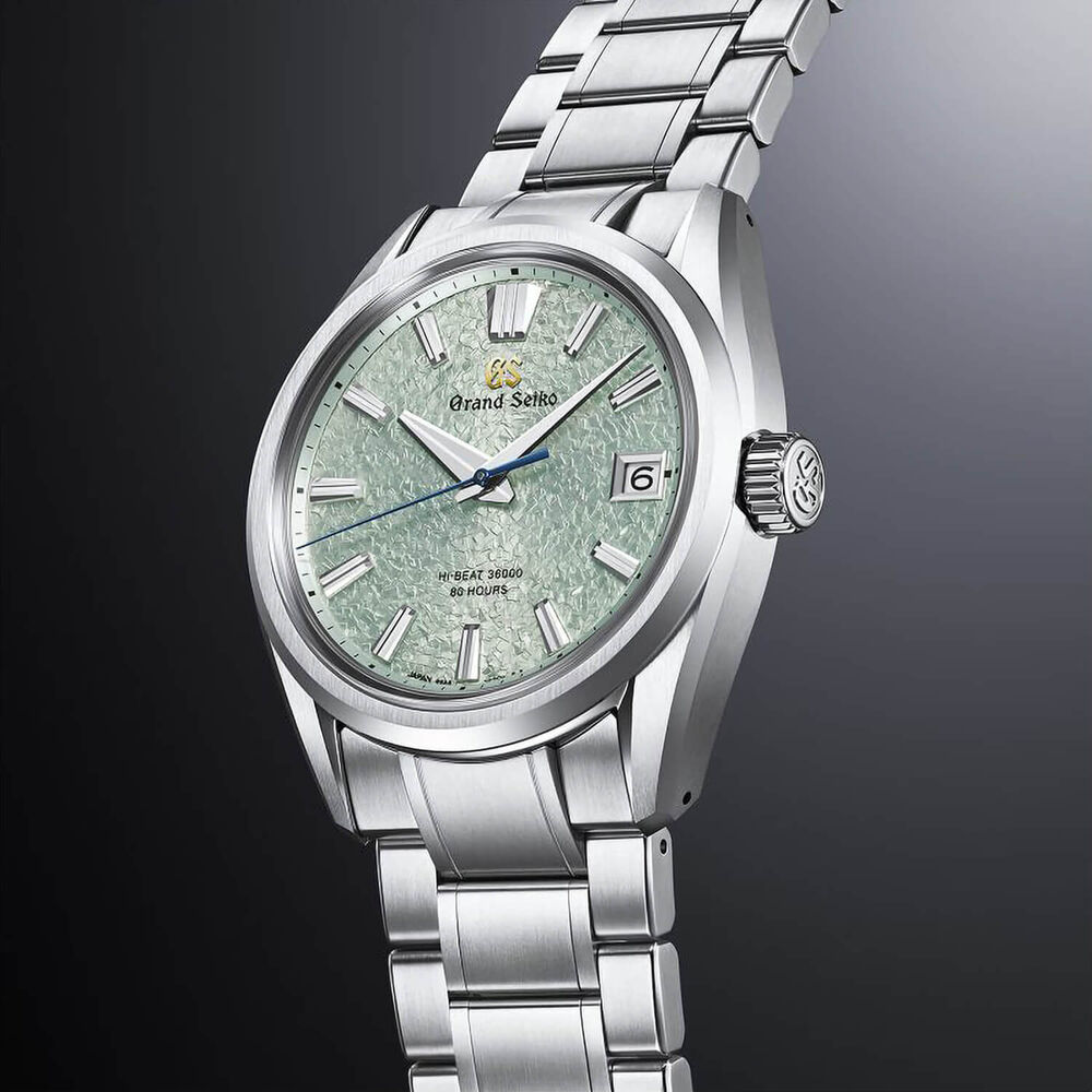 Grand Seiko ‘Genbi Valley’ Hi-Beat Limited Edition 40mm Green Dial Steel Bracelet Watch