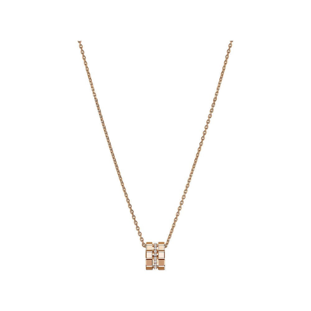 Chopard Ice Cube 18ct Rose Gold 0.14ct Diamond Pendant (Chain Included) image number 3