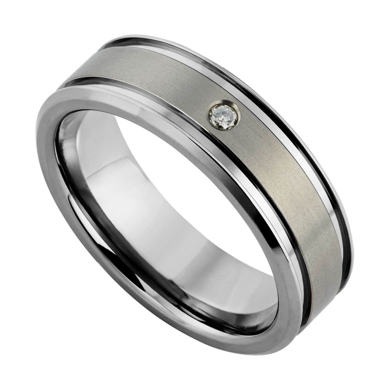 1/2 CT Natural Diamond Mens Engagement Rings In 10k Sterling | eBay