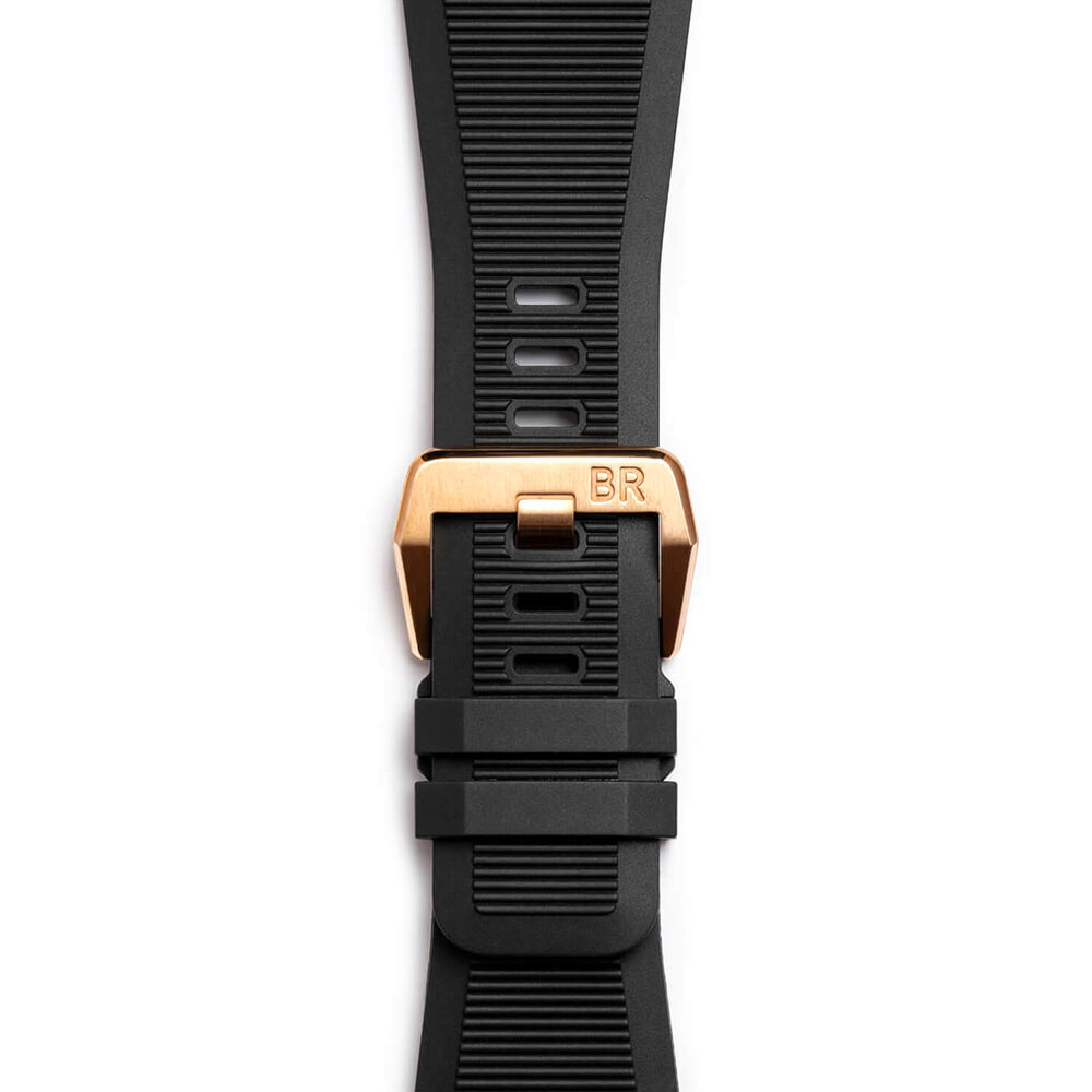 Bell & Ross BR 03-92 Diver Black & Bronze Limited Edition 42mm Green Dial Rubber Strap Watch image number 4