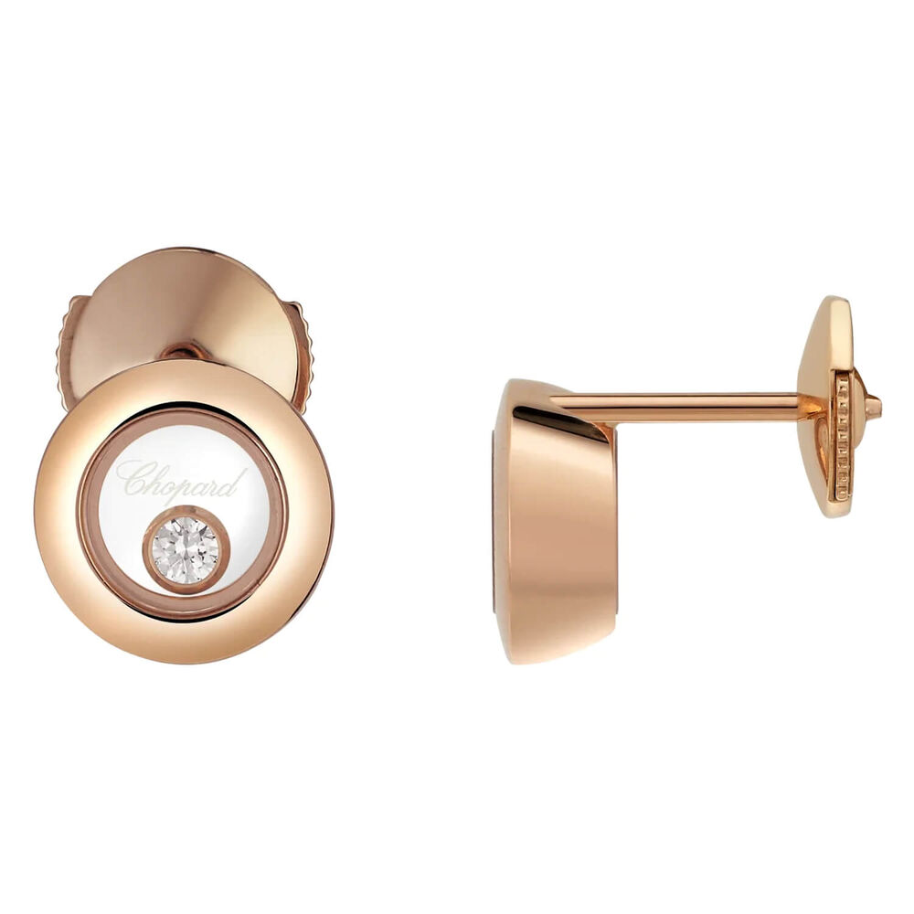 Chopard Happy Diamonds Icons 18ct Rose Gold 0.10ct Diamond Earrings