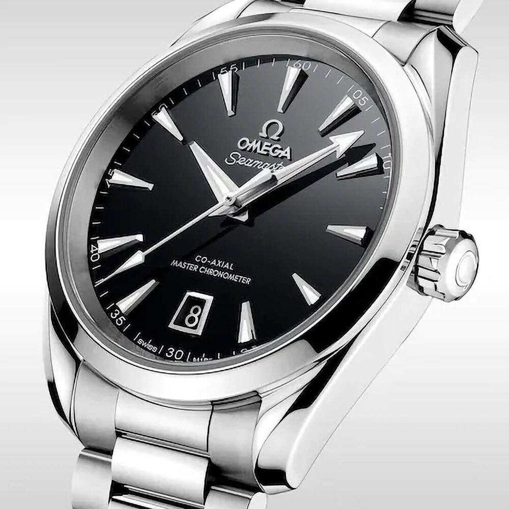 OMEGA Seamaster Aqua Terra 150M 38mm Black Dial Steel Bracelet Watch