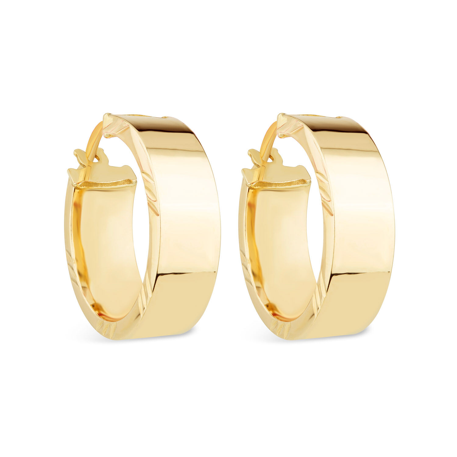 Citerna 9ct Original Gold Hoop Earrings for Women  Premium Quality Gold  Earrings for All Occasions  Versatile Gold Hoops with Top Tick Closure   Branded Box Included  Amazoncouk Fashion