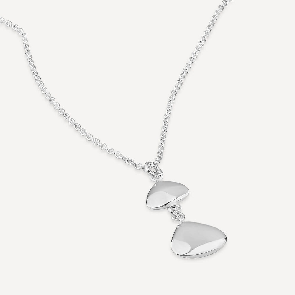 Sterling Silver Double Teardrop Pendant image number 3