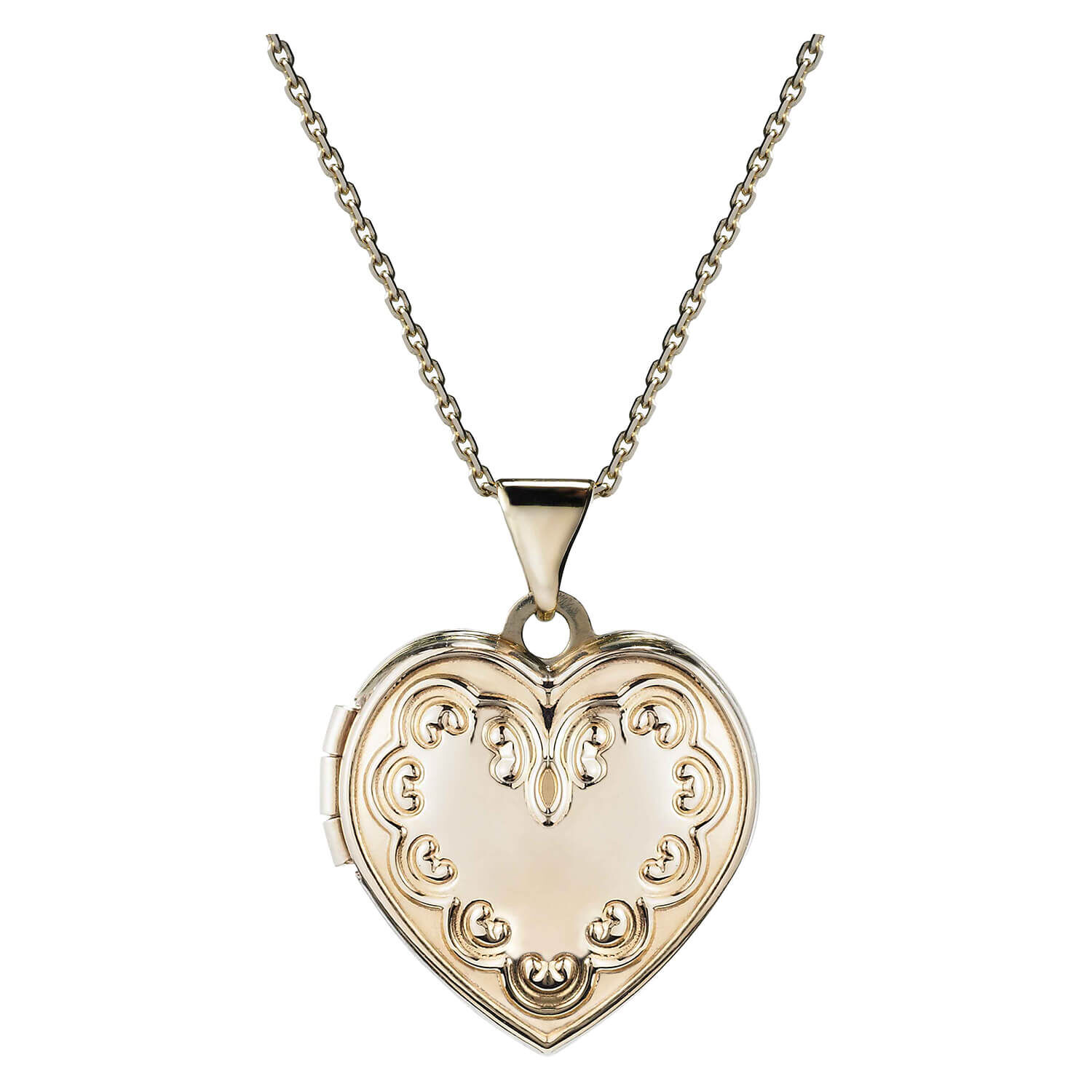 9ct Gold 18x18mm initial Z in a heart Pendant with a cable Chain 16 inches  Only Suitable for Children | Fruugo US